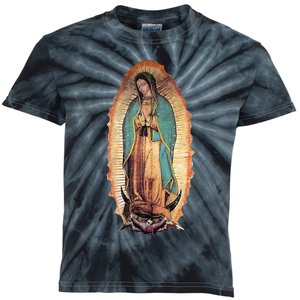 Real Our Lady Of Guadalupe Virgin Mary Catholic Kids Tie-Dye T-Shirt