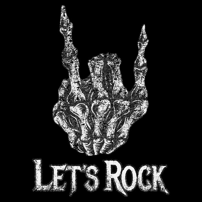 Rock On Lets Rock Concert Band Cooling Performance Crew T-Shirt