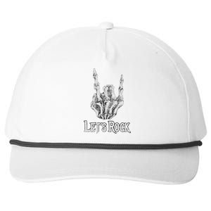 Rock On Lets Rock Concert Band Snapback Five-Panel Rope Hat