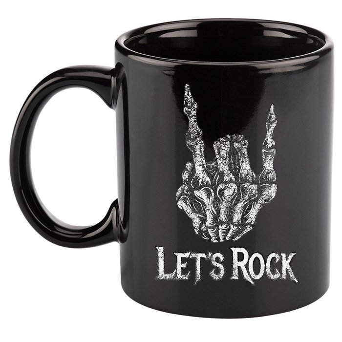 Rock On Lets Rock Concert Band 11oz C Handle Ceramic Mug