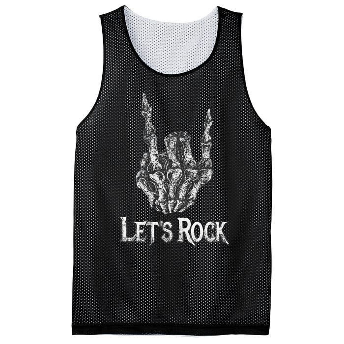 Rock On Lets Rock Concert Band Mesh Reversible Basketball Jersey Tank