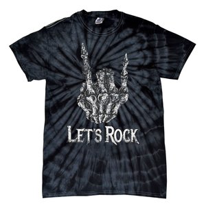 Rock On Lets Rock Concert Band Tie-Dye T-Shirt