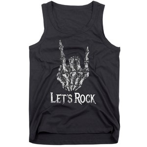 Rock On Lets Rock Concert Band Tank Top