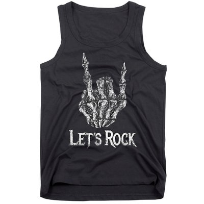 Rock On Lets Rock Concert Band Tank Top