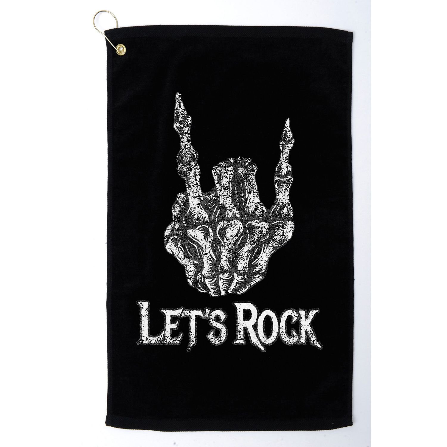 Rock On Lets Rock Concert Band Golf Towel