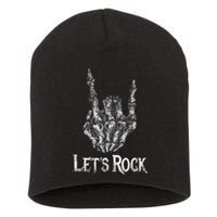 Rock On Lets Rock Concert Band Short Acrylic Beanie