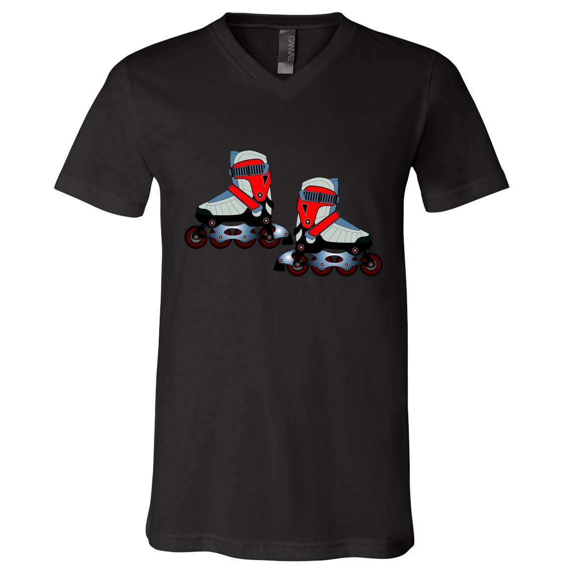 Roller Blades V-Neck T-Shirt