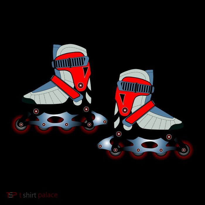 Roller Blades Drawstring Bag
