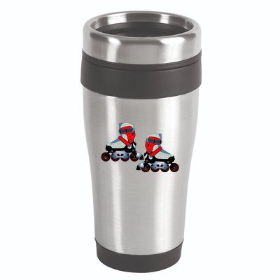 Roller Blades 16oz Travel Tumbler
