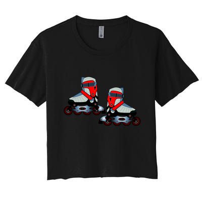 Roller Blades Crop Top