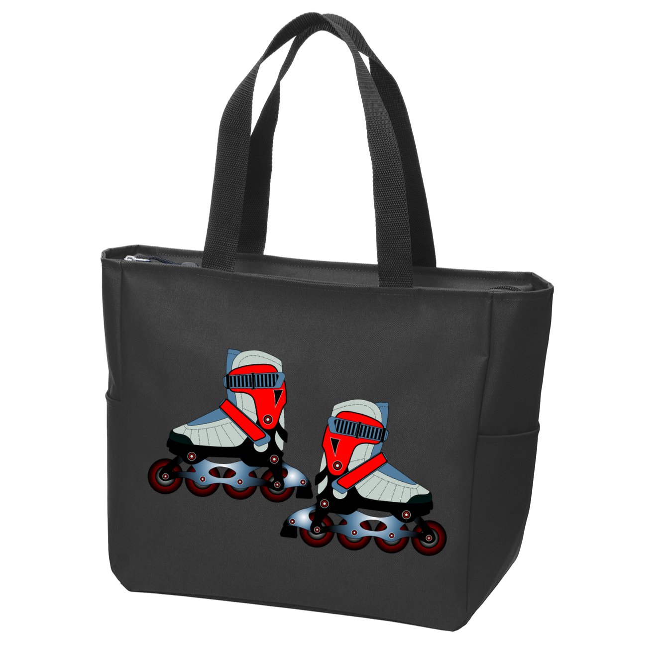 Roller Blades Zip Tote Bag