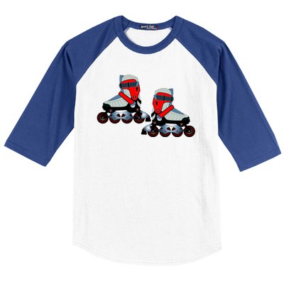 Roller Blades Baseball Sleeve Shirt