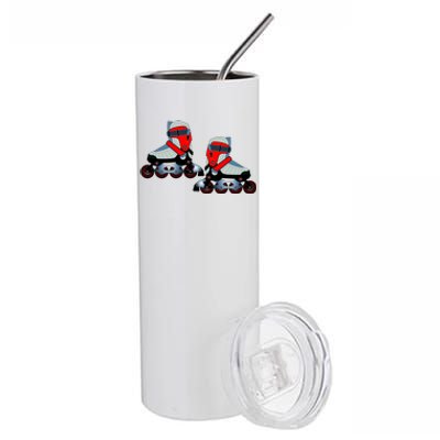 Roller Blades Stainless Steel Tumbler