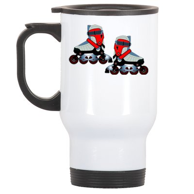 Roller Blades Stainless Steel Travel Mug