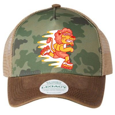 Rollerskating Lion Legacy Tie Dye Trucker Hat