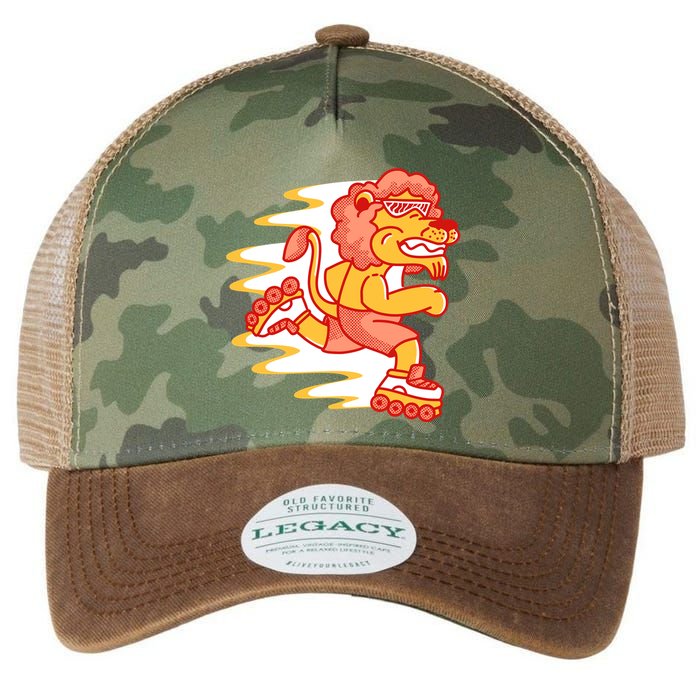 Rollerskating Lion Legacy Tie Dye Trucker Hat