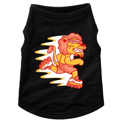 Rollerskating Lion Doggie Tank