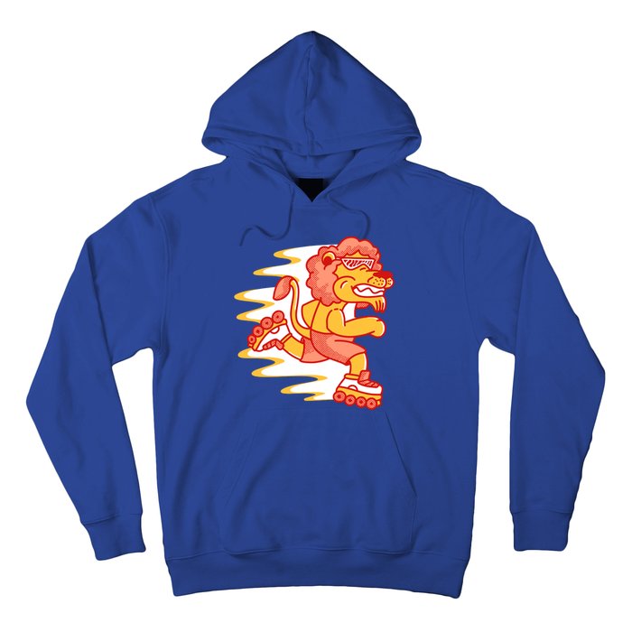 Rollerskating Lion Hoodie