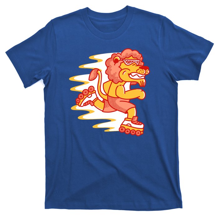 Rollerskating Lion T-Shirt