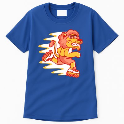 Rollerskating Lion Tall T-Shirt