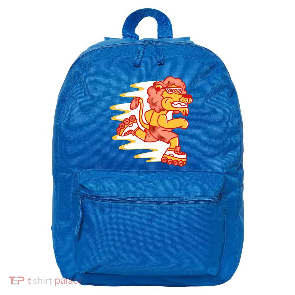 Rollerskating Lion 16 in Basic Backpack