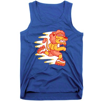 Rollerskating Lion Tank Top