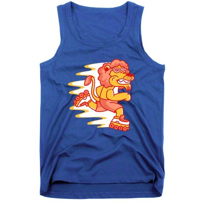 Rollerskating Lion Tank Top