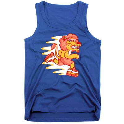 Rollerskating Lion Tank Top