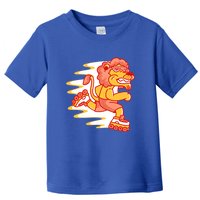 Rollerskating Lion Toddler T-Shirt