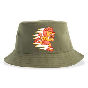 Rollerskating Lion Sustainable Bucket Hat