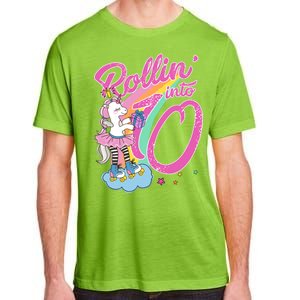 Rollin' Into 10 Skating Unicorn Birthday Adult ChromaSoft Performance T-Shirt