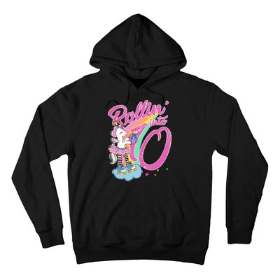 Rollin' Into 10 Skating Unicorn Birthday Hoodie