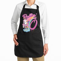 Rollin' Into 10 Skating Unicorn Birthday Full-Length Apron With Pockets