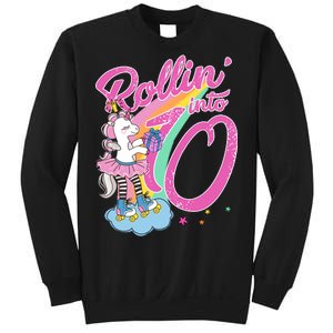 Rollin' Into 10 Skating Unicorn Birthday Sweatshirt