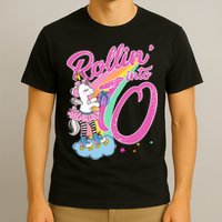Rollin' Into 10 Skating Unicorn Birthday T-Shirt