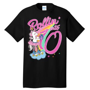 Rollin' Into 10 Skating Unicorn Birthday Tall T-Shirt