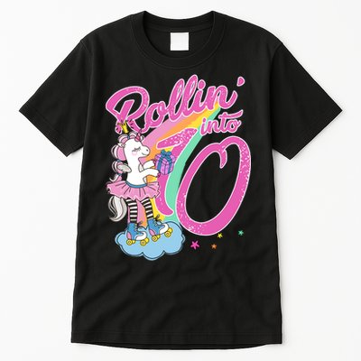 Rollin' Into 10 Skating Unicorn Birthday Tall T-Shirt