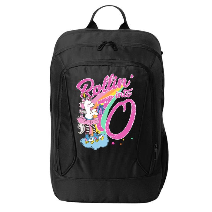 Rollin' Into 10 Skating Unicorn Birthday City Backpack