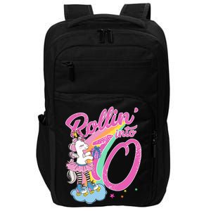 Rollin' Into 10 Skating Unicorn Birthday Impact Tech Backpack