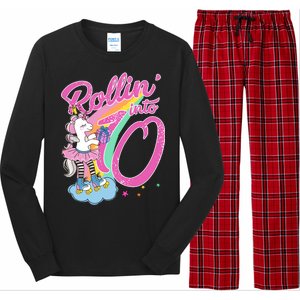 Rollin' Into 10 Skating Unicorn Birthday Long Sleeve Pajama Set