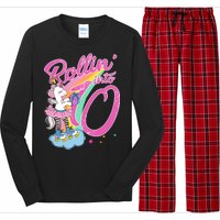 Rollin' Into 10 Skating Unicorn Birthday Long Sleeve Pajama Set