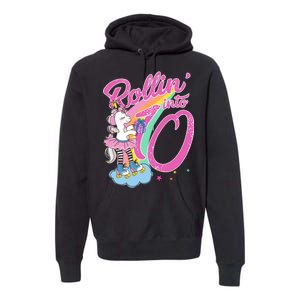 Rollin' Into 10 Skating Unicorn Birthday Premium Hoodie