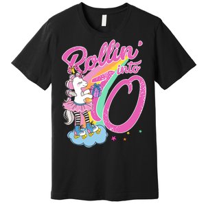 Rollin' Into 10 Skating Unicorn Birthday Premium T-Shirt