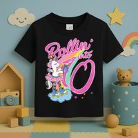 Rollin' Into 10 Skating Unicorn Birthday Toddler T-Shirt