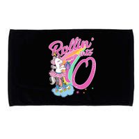 Rollin' Into 10 Skating Unicorn Birthday Microfiber Hand Towel