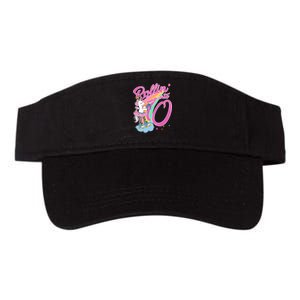 Rollin' Into 10 Skating Unicorn Birthday Valucap Bio-Washed Visor