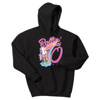 Rollin' Into 10 Skating Unicorn Birthday Kids Hoodie