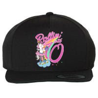 Rollin' Into 10 Skating Unicorn Birthday Wool Snapback Cap