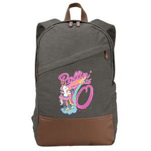 Rollin' Into 10 Skating Unicorn Birthday Cotton Canvas Backpack