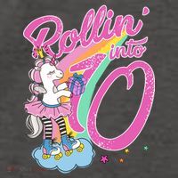 Rollin' Into 10 Skating Unicorn Birthday Vector Backpack